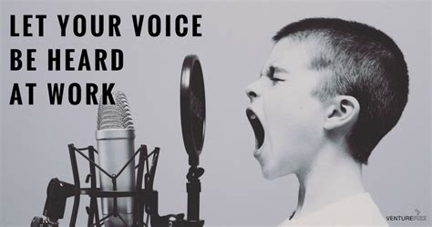 Let Your Voice Be Heard at Work | VentureFizz