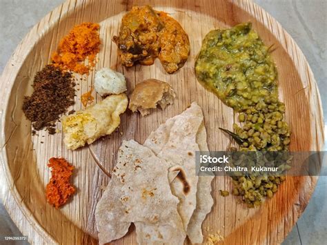 Authentic North Karnataka Lunch Stock Photo - Download Image Now - Food ...