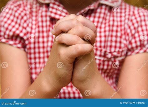 Hands of a praying child stock photo. Image of christianity - 196119374