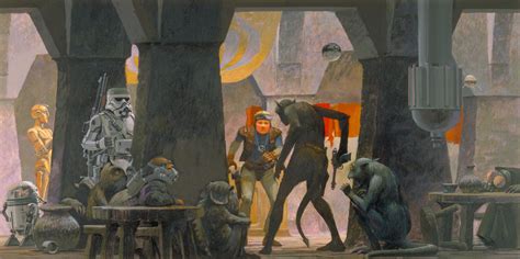 One 1970s Ralph McQuarrie painting inspires 4 Disney Era Star Wars Aliens