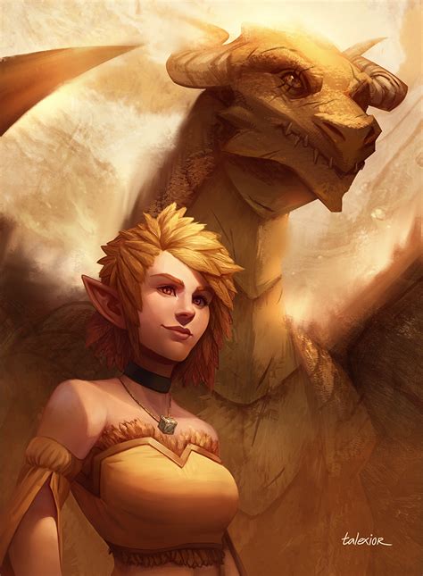 [Art] Gold Dragon NPC : r/DnD