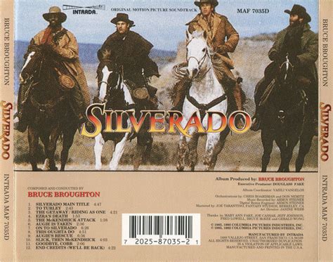 Silverado (Motion Picture Score) - original soundtrack buy it online at ...