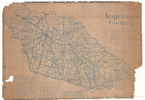 Angelina County School District Map, 1924 | The History Center