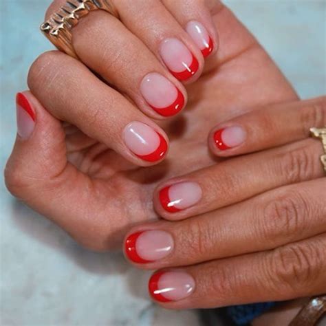 17 Red French Tip Manicures for Holiday Parties and Beyond