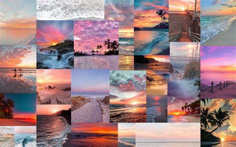 Aesthetic Beach Collage Wallpapers - Wallpaper Cave