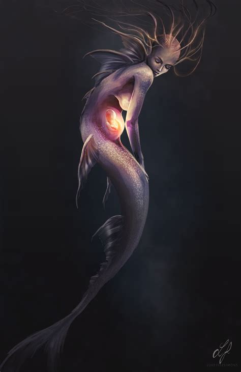 Luke Fitzsimons. Mermaid | Fantasy mermaids, Mythical creatures art, Mermaid art