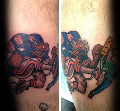 50 Chicago Bears Tattoos For Men - NFL Football Ink Ideas