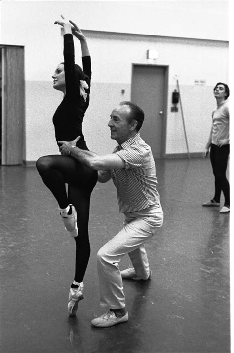 New York City Ballet rehearsal of "Glinkaiana" with George Balanchine and Patricia McBride ...