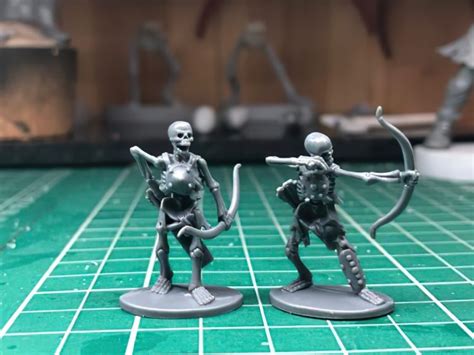 North Star Preview First 28mm Oathmark Skeleton Test Miniatures ...