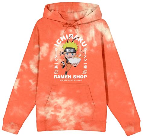 Naruto Shippuden Ichiraku Ramen Shop on Orange Wash Unisex Pullover Hoodie | GameStop