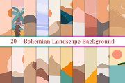 Bohemian Landscape Background | Photoshop Graphics ~ Creative Market