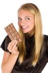 Woman And Chocolate Free Stock Photo - Public Domain Pictures