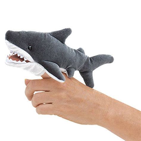 Folkmanis Mini Shark Finger Puppet | Finger puppets, Puppets, Shark puppet