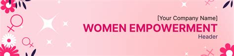 Women Empowerment Header Template - Edit Online & Download Example | Template.net