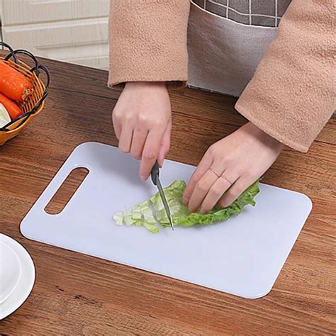 Flexible PP Plastic Non Slip Antibacterial Cutting Board Cutting Board Vegetable Fruit Slice ...