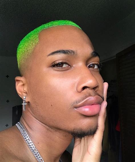 neon hair in 2022 | Men hair color, Dyed hair men, Green hair men