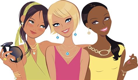 Three Best Friends Pictures Cartoon - Friends Cute Group Girl Drawn Hand Poses Different Vector ...