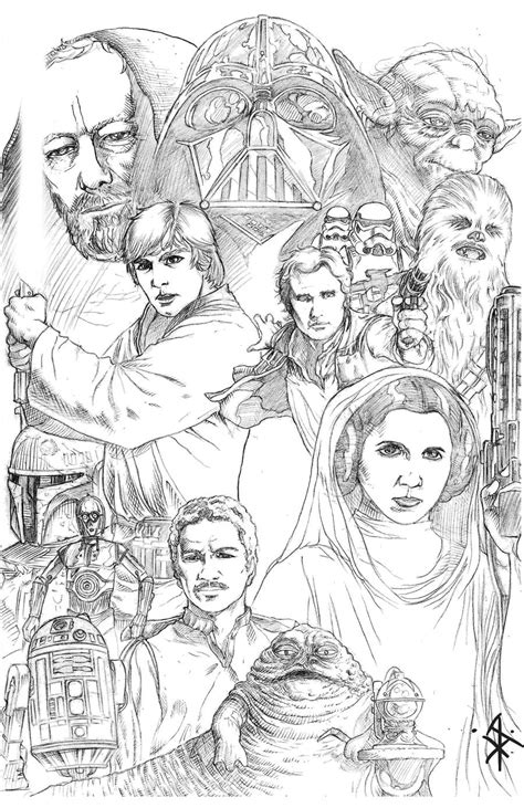 Star Wars Collage Pencils by benttibisson on DeviantArt