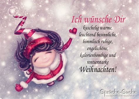 Weihnachtskarte - ich wünsche dir - Sprüche-Suche | Weihnachten gedichte sprüche, Besinnliche ...