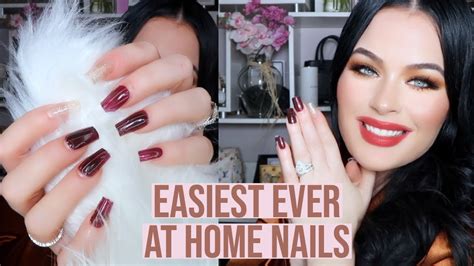 Easiest Ever at Home Nails Tutorial! Dashing Diva Nails 2020 - YouTube
