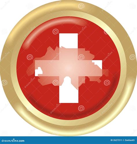 Switzerland map and flag stock vector. Illustration of flag - 2627311