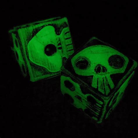 The Nightmare Before Christmas Oogie Boogie's Dice Halloween Glow in the Dark Skull Dice - Etsy