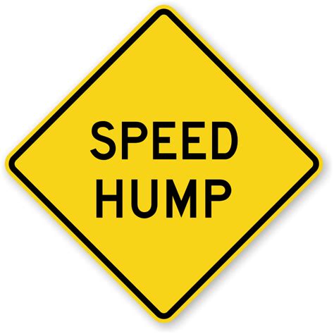 Speed Hump Sign - W17-1, SKU: X-W17-1