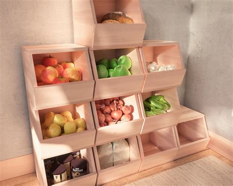 DIY Storage Bin Plan, Stackable Storage Crate Plan, Toy Bins, Pantry ...