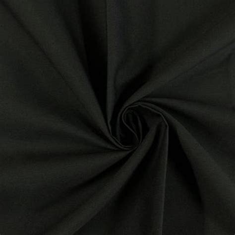 Metatron Fabrics 60" Solid Poly Cotton Broadcloth Black (Choose ...