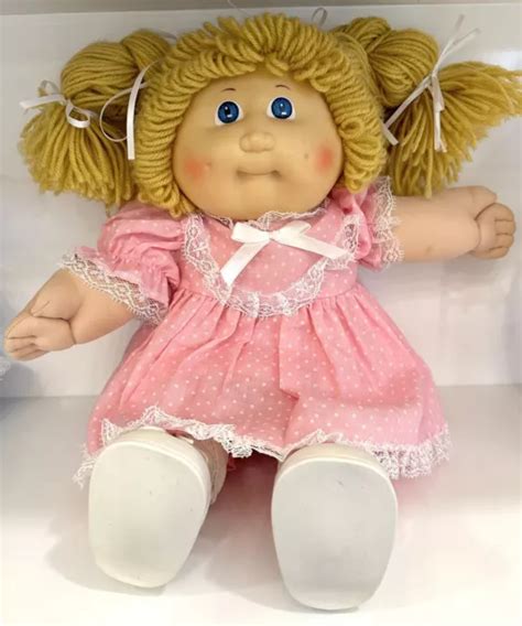 *RARE* VINTAGE CABBAGE Patch Kids Doll 1978-1982 Blonde Hair / Blue Eyes $80.00 - PicClick