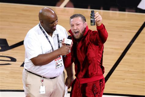 Conor McGregor Knockouts Miami Heat Mascot During NBA Finals