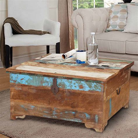 Wooden Trunk Coffee Table