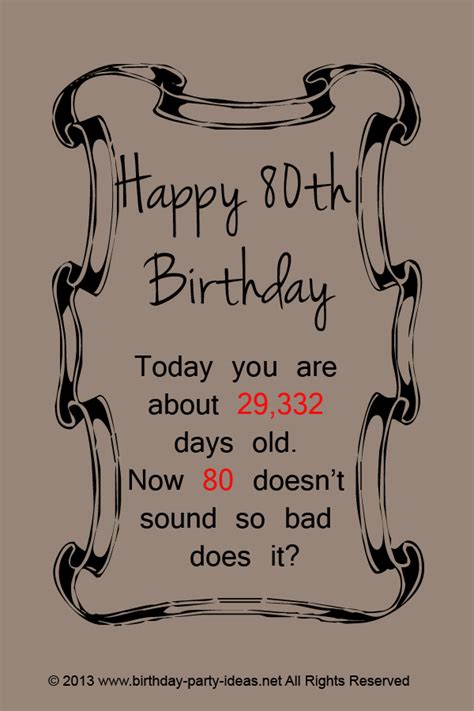 80th Birthday Inspirational Quotes. QuotesGram