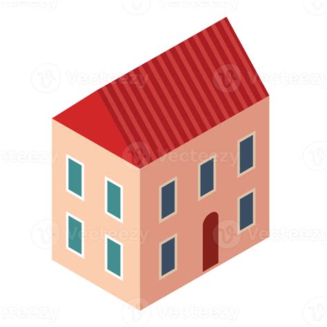 Isometric building icon, PNG with transparent background. 11911543 PNG