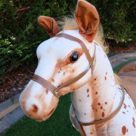 72 INCH LONG BROWN SPOT SIT ON PLUSH TOY HORSE at Plush Horse - Quality ...