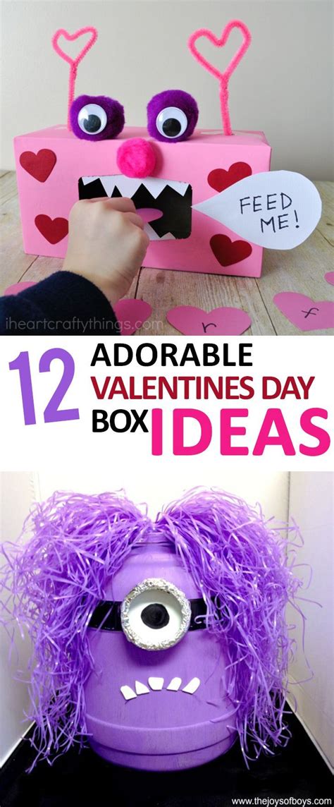 Valentines Day Box Ideas, Valentines Day Boxes, Easy Valentines Day Boxes, Valentines Day De ...