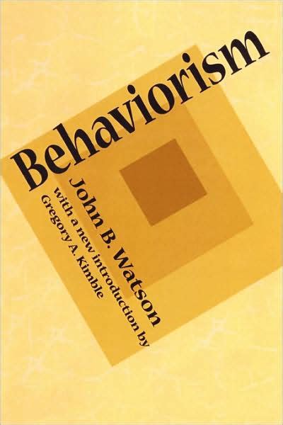 Behaviorism / Edition 1 by John B. Watson | 9781560009948 | Paperback ...