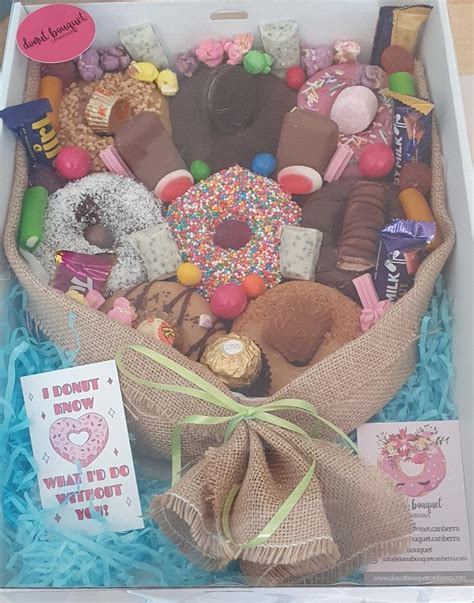 Classic Donut Bouquet Gift Box | Donut Delivery Canberra | Donut Box | Gift Delivery - Medium ...