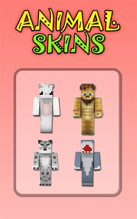 ดาวน์โหลด Skins Animals for Minecraft APK สำหรับ Android