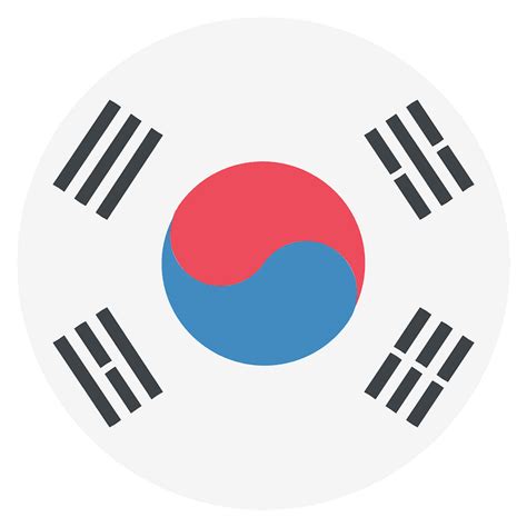 South Korea flag emoji clipart. Free download transparent .PNG | Creazilla