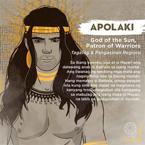 Apolaki "God of the Sun,Patron of Warriors" | Philippine mythology, Philippine mythology gods ...