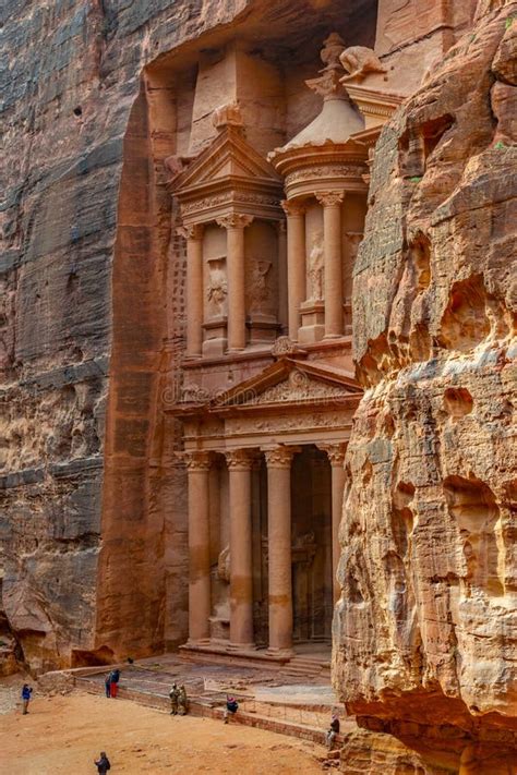 Al Khazneh Tomb Also Called Treasury at Petra, Jordan Stock Photo ...