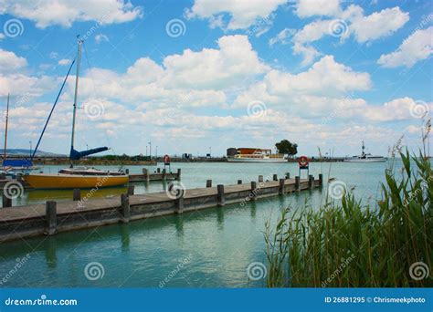 Sailing on Lake Balaton stock image. Image of boat, travel - 26881295