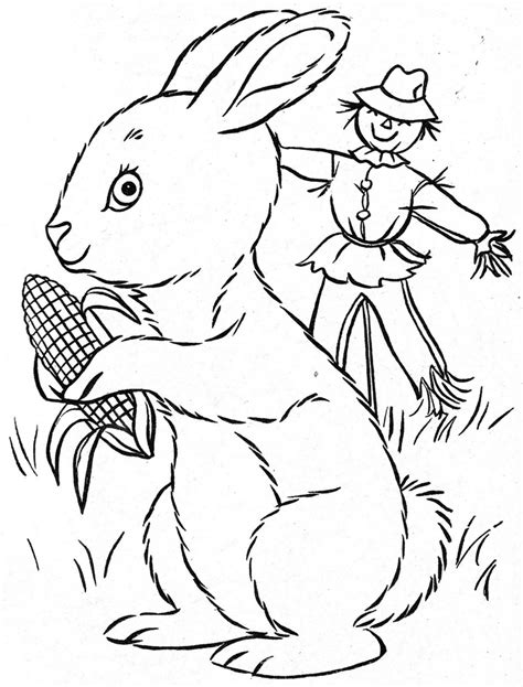 Bunny's Friends | Vintage coloring books, Unique art projects, Coloring books