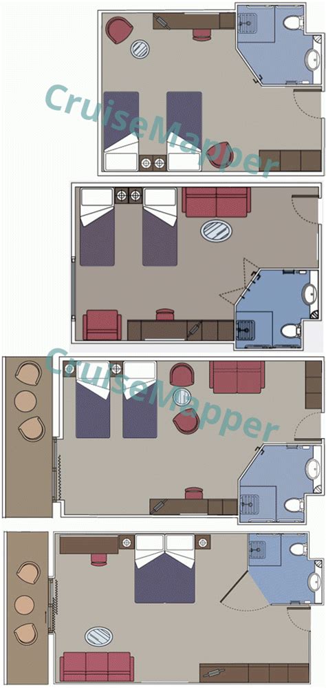 MSC Splendida cabins and suites | CruiseMapper