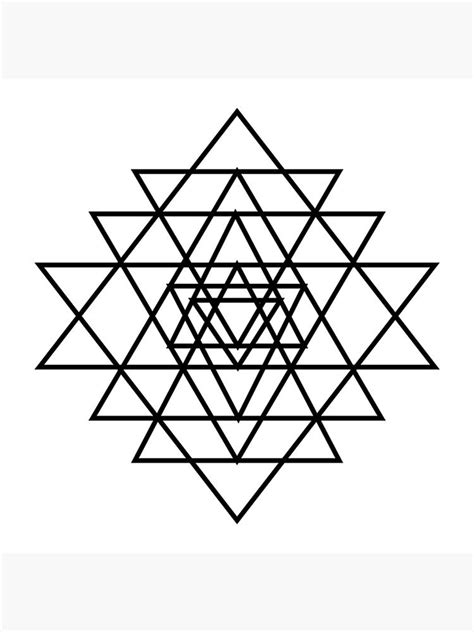 "Sacred Geometry Triangle Geometric Artistic " Poster by harmonics | Redbubble | Sacred geometry ...