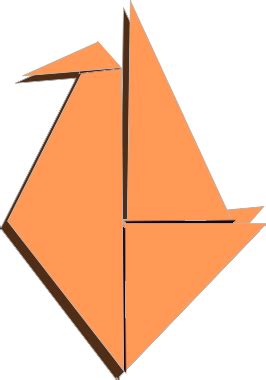 Download #FF00FF Orange Bird Origami Illustration SVG | FreePNGImg