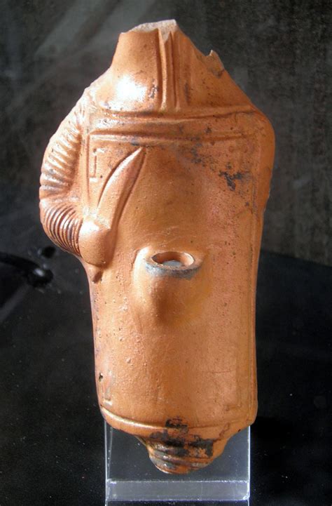 Terracotta oil lamp in the shape of a gladiator, end of 2n… | Flickr