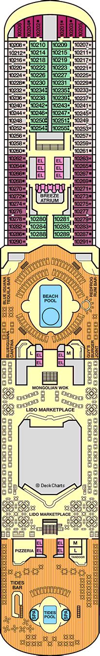 Carnival Breeze Deck Plans, Ship Layout & Staterooms - Cruise Critic