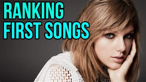 Ranking The First Songs On Every Taylor Swift Album - YouTube